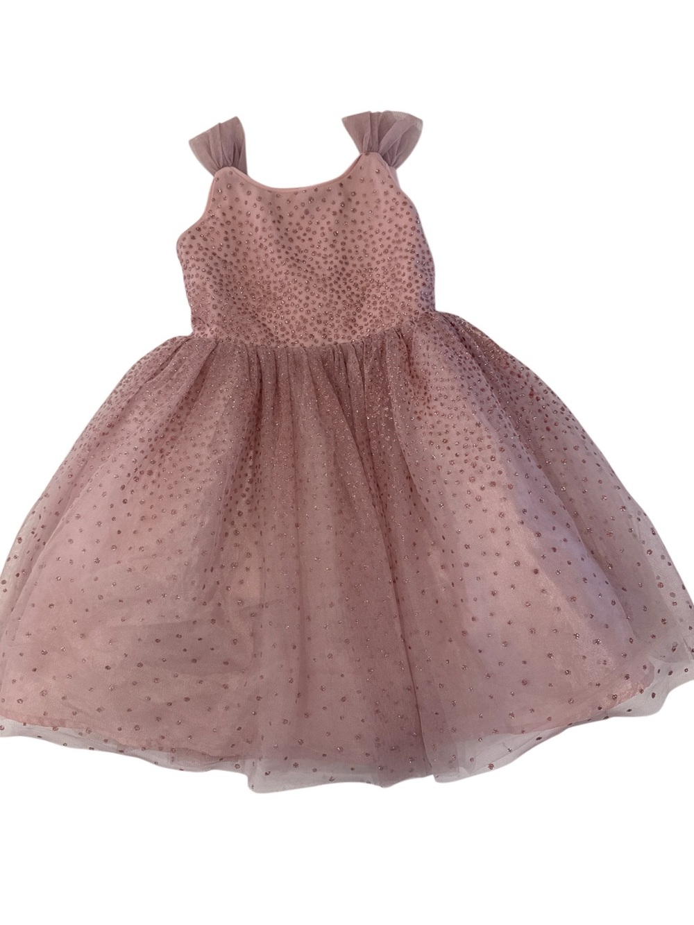 Zunie Girls Sparkle Tulle Party Dress - Dusty Rose, size 7